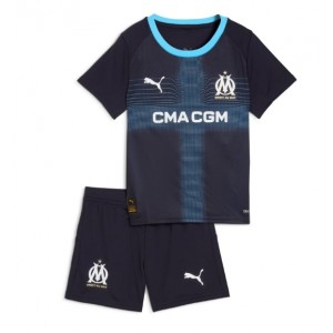 Fotbalové Dres Olympique de Marseille Dětské Venkovní Oblečení 2025-26 Krátký Rukáv (+ trenýrky)